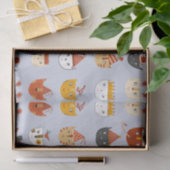 Papier Mousseline Chat de fête (Cadeau)