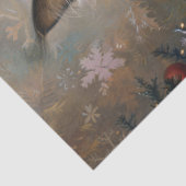 Papier Mousseline Chat de Noël Balinais Kitten Découpage Art (Détail)