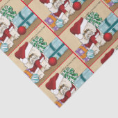 Papier Mousseline Chat de Noël Perse (Détail)