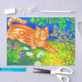 Papier Mousseline Chat de nuit (Artisanat)