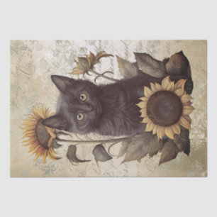 Papier Mousseline Chat de tournesol Bombay Kitten