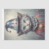 Papier Mousseline Chat découpage fantaisiste (Recto)