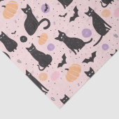 Papier Mousseline Chat d'Halloween mignonne orange (Détail)