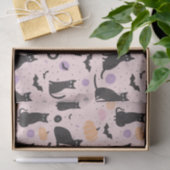 Papier Mousseline Chat d'Halloween mignonne orange (Cadeau)