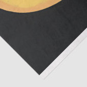 Papier Mousseline Chat d'Halloween vintage avec découpage Citrouille (Détail)