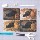 Papier Mousseline Chat effrayant (Artisanat)