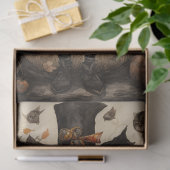 Papier Mousseline Chat Éffrayant Whimsical 2 Halloween papier découp (Cadeau)