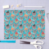 Papier Mousseline Chat en casquette (Artisanat)