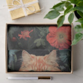 Papier Mousseline Chat en Tapisserie 2 Papier de découpage (Cadeau)