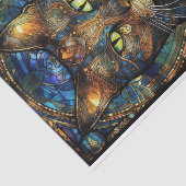 Papier Mousseline Chat en verre tendu 2 (Détail)