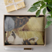 Papier Mousseline Chat Ephemera Decoupage Kittens dans la grange (Cadeau)