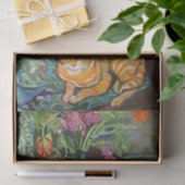 Papier Mousseline Chat et Bouquet, Suzanne Valadon (Cadeau)