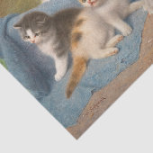 Papier Mousseline Chat et chatons Wilhelm Schwar Art (Détail)