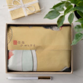 Papier Mousseline Chat et poisson d'or par Ohara Koson (Cadeau)