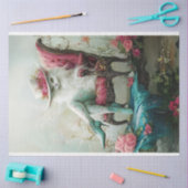 Papier Mousseline Chat Exotique Graceful Whimspage en chaise (Artisanat)