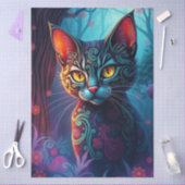 Papier Mousseline Chat Fantastique Coloré (Artisanat)
