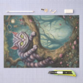 Papier Mousseline Chat fou dans l'arbre (Artisanat)