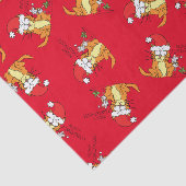 Papier Mousseline Chat Funny Noël Cartographie mignonne souris souri (Détail)