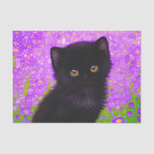 Papier Mousseline Chat Gustav Klimt (Recto)