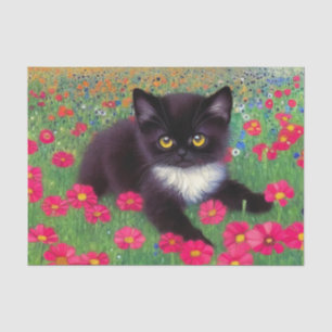 Papier Mousseline Chat Gustav Klimt Tuxedo