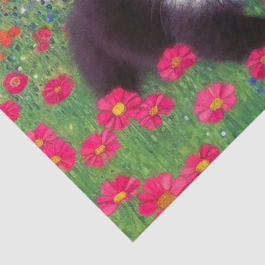 Papier Mousseline Chat Gustav Klimt Tuxedo (Détail)