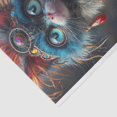 Papier Mousseline Chat haute mode 2 (Détail)