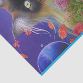Papier Mousseline Chat himalayen en fleurs (Détail)