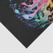 Papier Mousseline Chat Holographique Spectral : Un Prisme d'Élégance (Détail)