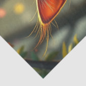 Papier Mousseline Chat Imaginaire coloré (Détail)