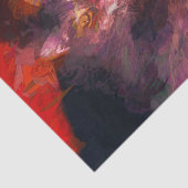 Papier Mousseline Chat Kitty Boho Violet Rouge Design d'Art Abstrait (Détail)