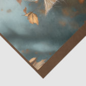 Papier Mousseline Chat Migné Réfléchi En Automne Feuilles S6 Découpa (Détail)