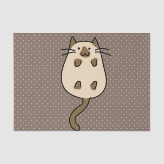 Papier Mousseline Chat mignon (Recto)
