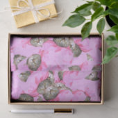 Papier Mousseline Chat mignon dans un Motif Casquette rose (Cadeau)