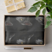 Papier Mousseline Chat noir (Cadeau)