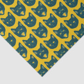 Papier Mousseline Chat noir (Détail)