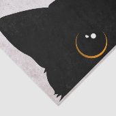 Papier Mousseline Chat noir (Détail)