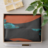 PAPIER MOUSSELINE CHAT NOIR AVEC CITROUILLE EN HALLOWEEN NIGHT (Cadeau)