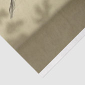 Papier Mousseline Chat noir blanc assis haute talon Chaussure Découp (Détail)