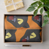 Papier Mousseline Chat noir d'Halloween (Cadeau)