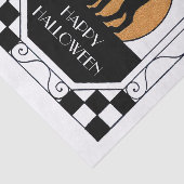 Papier Mousseline Chat noir éffrayant - Art Déco (Détail)