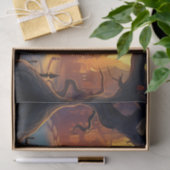 Papier Mousseline Chat noir et maison tordue Halloween découpage (Cadeau)