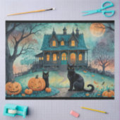 Papier Mousseline Chat noir, Jack O Lanterns, Halloween Maison Éffra (Artisanat)