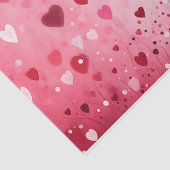 Papier Mousseline Chat noir mignon avec Coeurs roses Découpage (Détail)