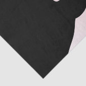 Papier Mousseline Chat noir Sly Joyeux Anniversaire Année et nom (Détail)