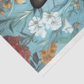 Papier Mousseline Chat noir vintage en habit noir (Détail)