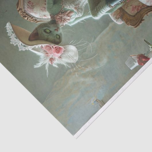 Papier Mousseline Chat nommé Adaline qui (Détail)