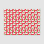 Papier Mousseline Chat Oriental Lucky Patterned (Recto)