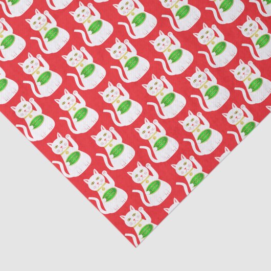 Papier Mousseline Chat Oriental Lucky Patterned (Détail)