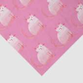 Papier Mousseline Chat rose (Détail)