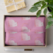 Papier Mousseline Chat rose (Cadeau)